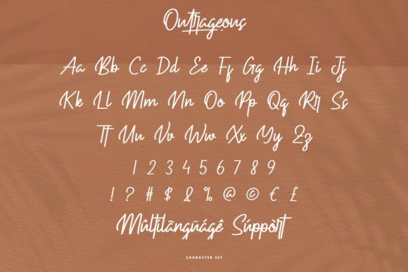 Outrageous Font Poster 5