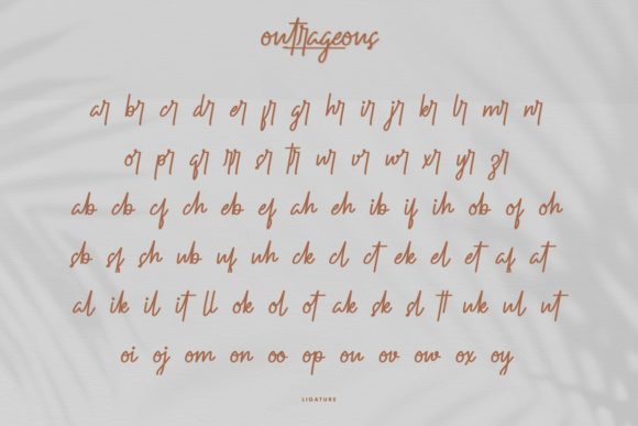 Outrageous Font Poster 7