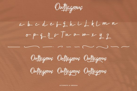 Outrageous Font Poster 9