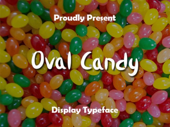 Oval Candy Font Poster 1