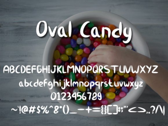 Oval Candy Font Poster 4