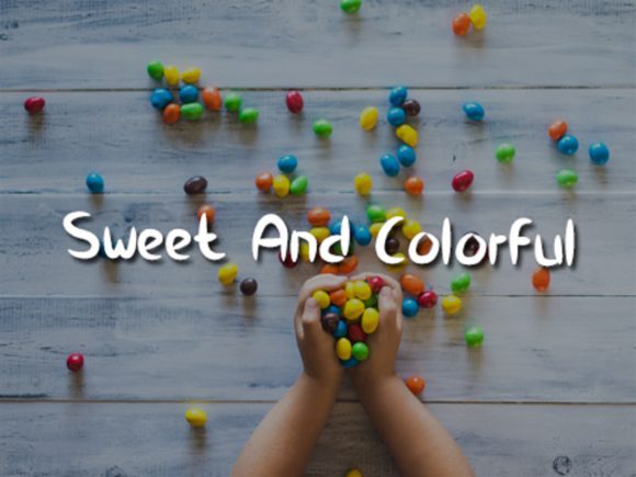Oval Candy Font Poster 5