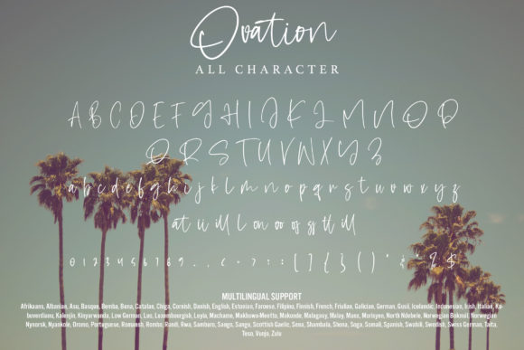 Ovation Font Poster 7