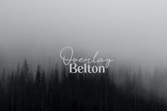 Overlay Belton Font Poster 1