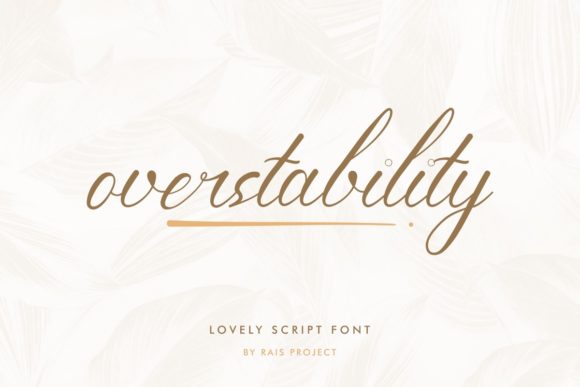 Overstability Font