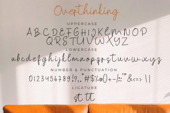 Overthinking Font Poster 6