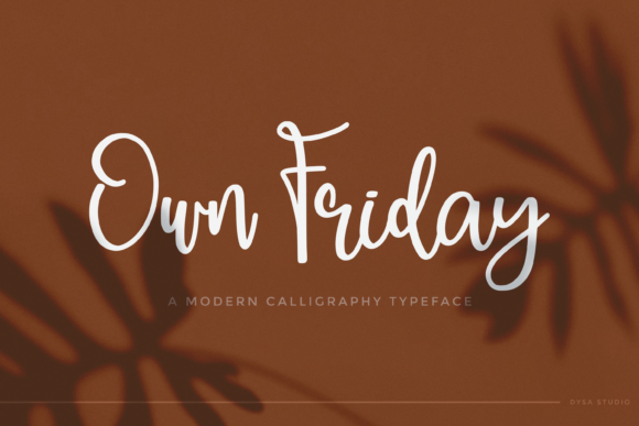 Own Friday Font Poster 1