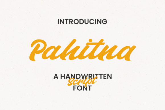 Pahitna Font Poster 1