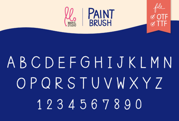 Paint Brush Font Poster 2