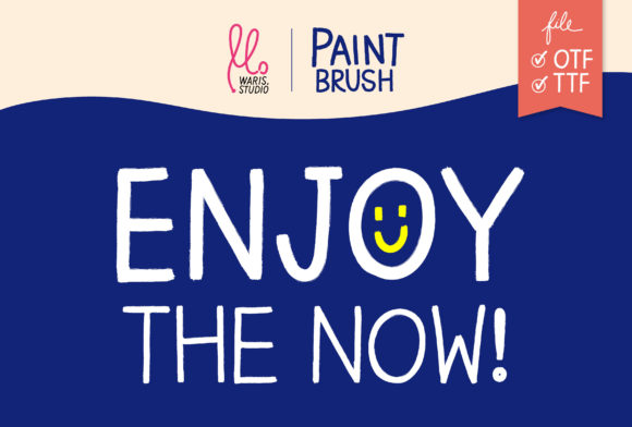 Paint Brush Font Poster 3