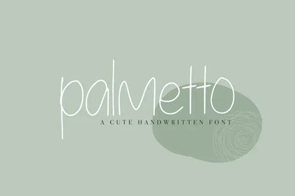 Palmetto Font Poster 1