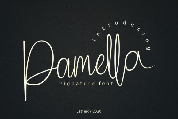 Pamella Font Poster 1