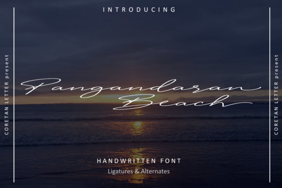 Pangandaran Beach Font