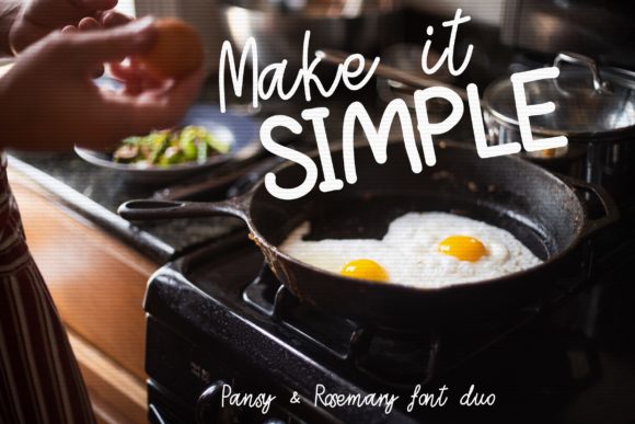 Pansy and Rosemary Duo Font Poster 6