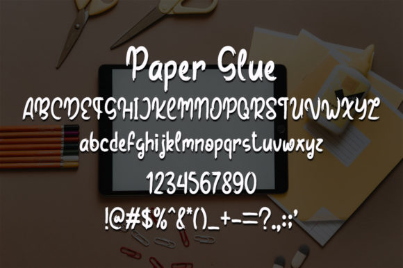 Paper Glue Font Poster 4