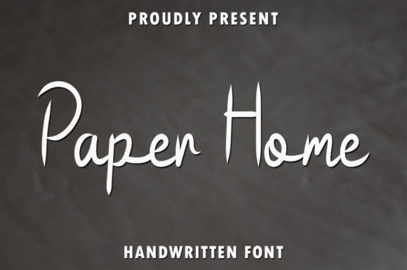 Paper Home Font Poster 1