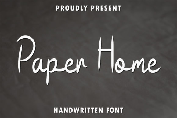 Paper Home Font Poster 1