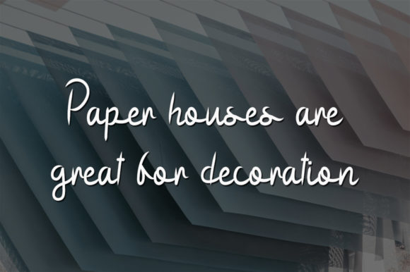 Paper Home Font Poster 2