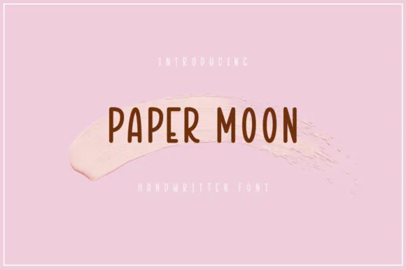 Paper Moon Font Poster 1