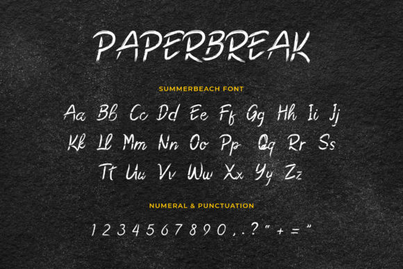 Paperbreak Font Poster 4