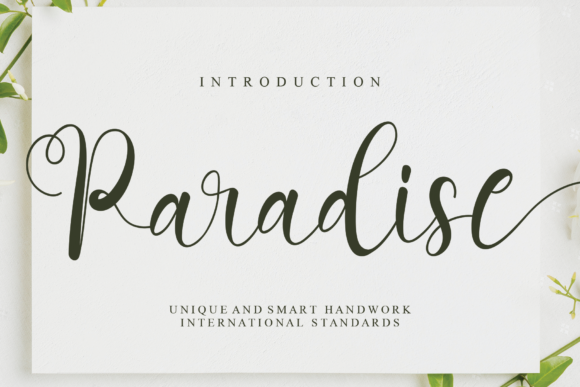 Paradise Font Paradise Font Poster 1