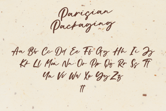 Parisian Packaging Font Poster 9