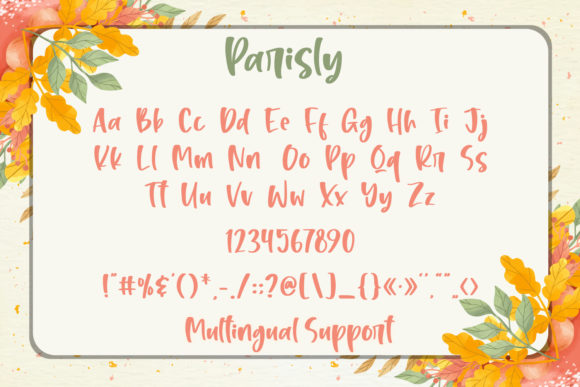 Parisly Font Poster 2