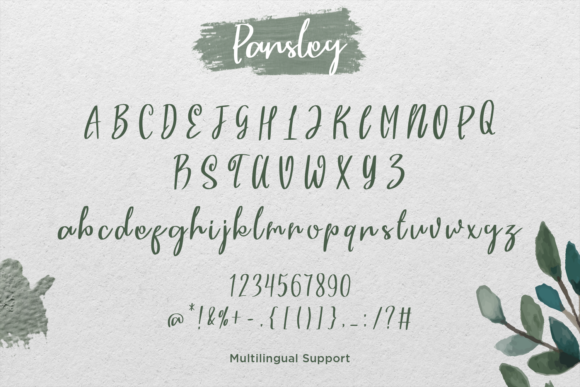 Parsley Font Poster 2