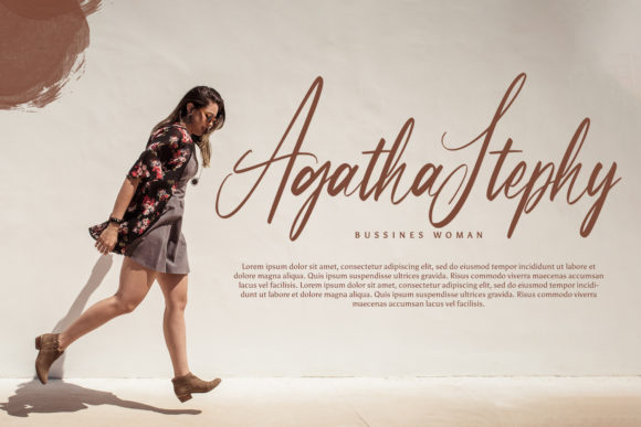 Partiny Agathi Font Poster 3