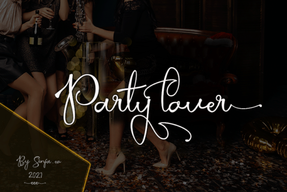 Party Lover Font Poster 1