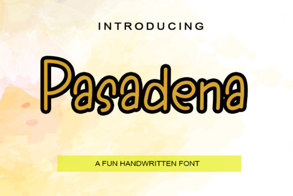 Pasadena Font Poster 1