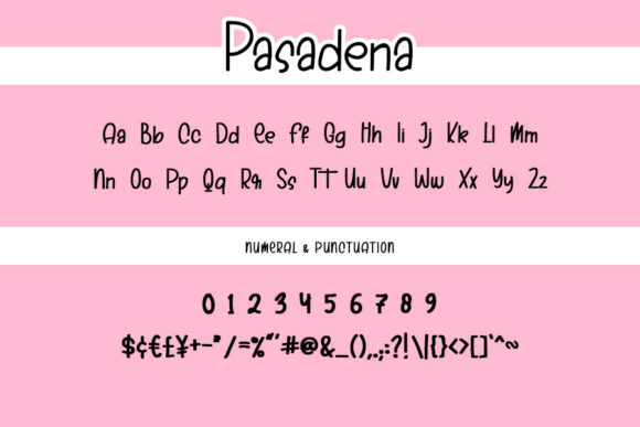 Pasadena Font Poster 4