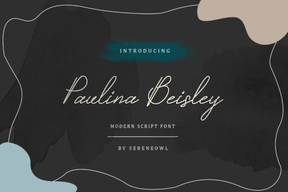 Paulina Beisley Font Poster 1