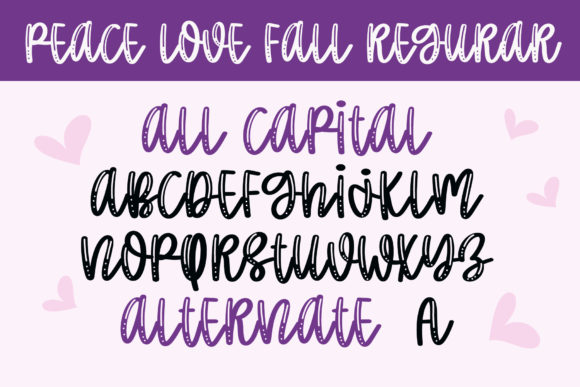 Peace Love World Font Poster 2