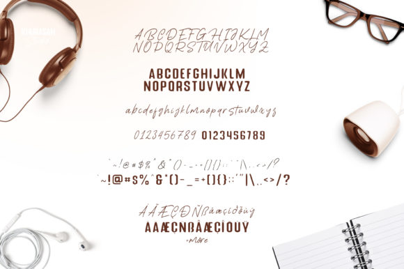 Peach Fonte Font Poster 6