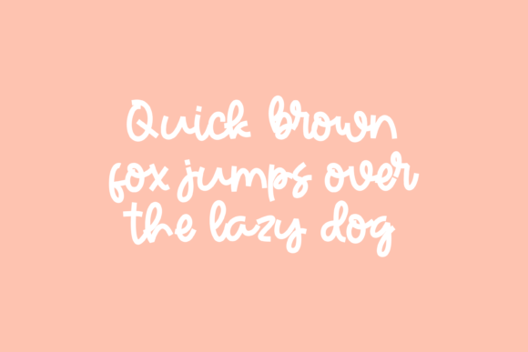 Peach Mezmerise Font Poster 5