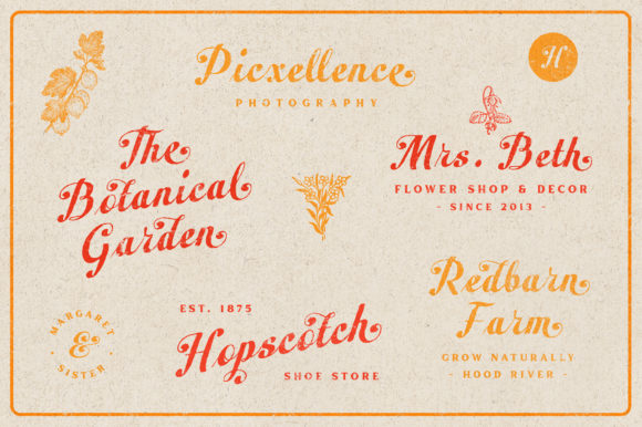 Peacher Font Poster 2