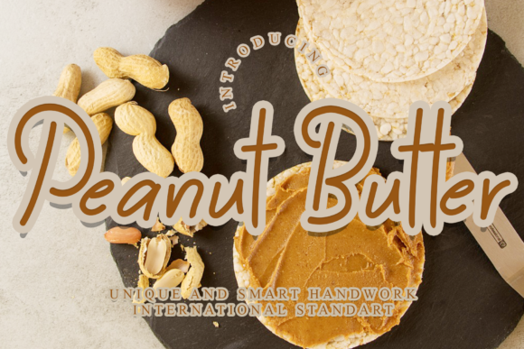 Peanut Butter Font Poster 1