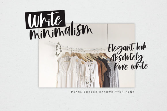 Pearl Border Font Poster 2
