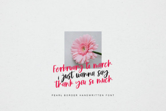 Pearl Border Font Poster 13