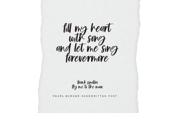 Pearl Border Font Poster 4