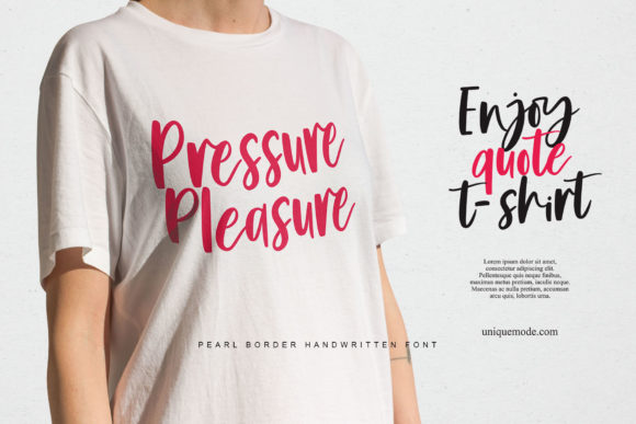 Pearl Border Font Poster 7