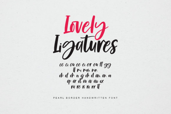 Pearl Border Font Poster 9