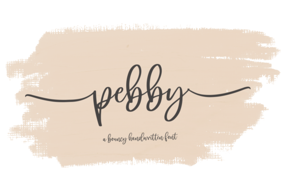 Pebby Font Poster 1