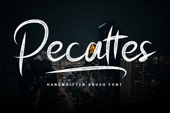 Pecattes Font Poster 1