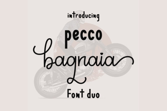 Pecco Bagnaia Font Poster 1