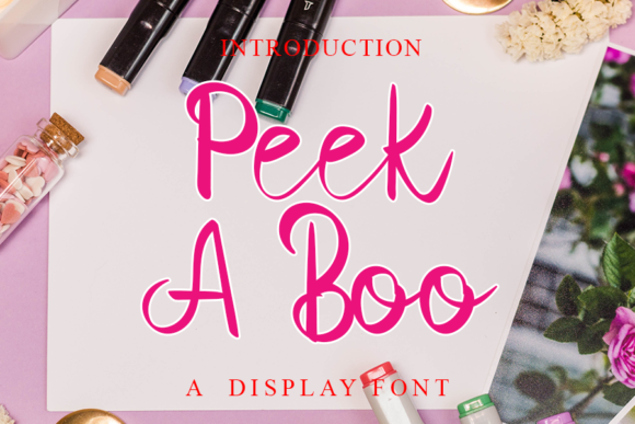 Peek a Boo Font Poster 1