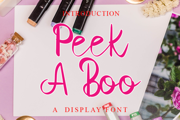 Peek a Boo Font