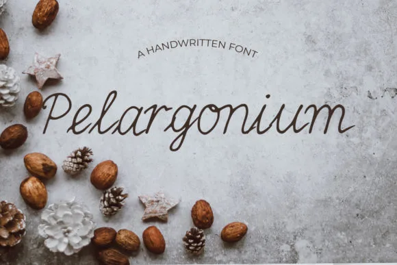 Pelargonium Font Pelargonium Font Poster 1