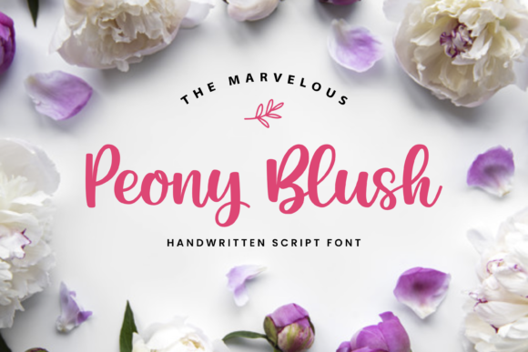 Peony Blush Font Poster 1